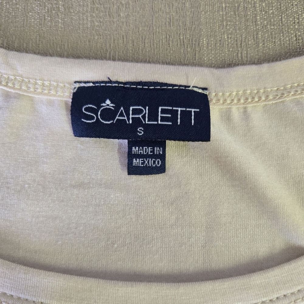 SCARLETT | Floral Longhorn Graphic Tee in Tan sz S - Picture 8 of 15